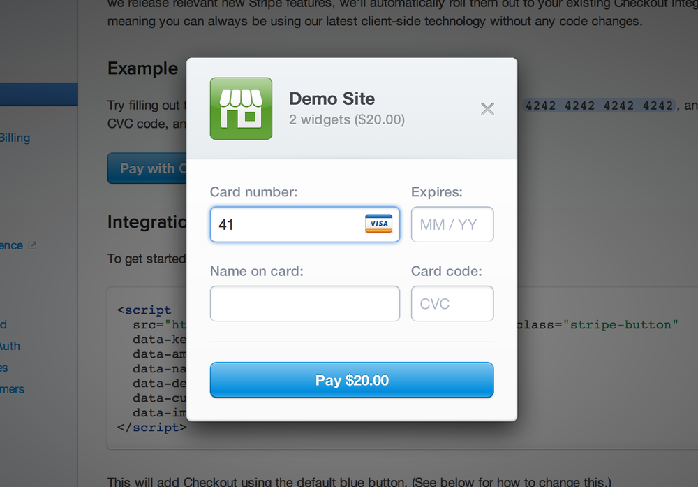 Stripe does is right, detecting the credit card type automatically.