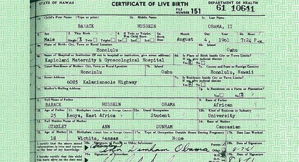 Hawaii Official Now Swears: No Obama Birth Certificate 120905_obama_certificate_reu_605_605