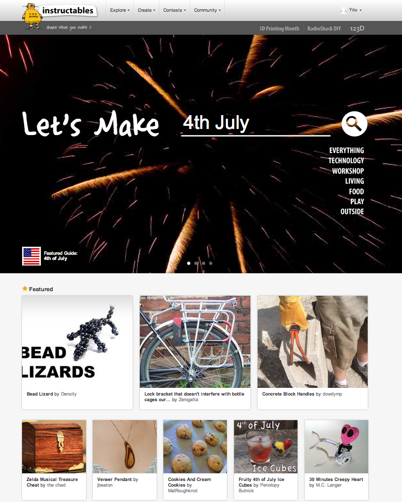 That's my project featured on the home page of Instructables