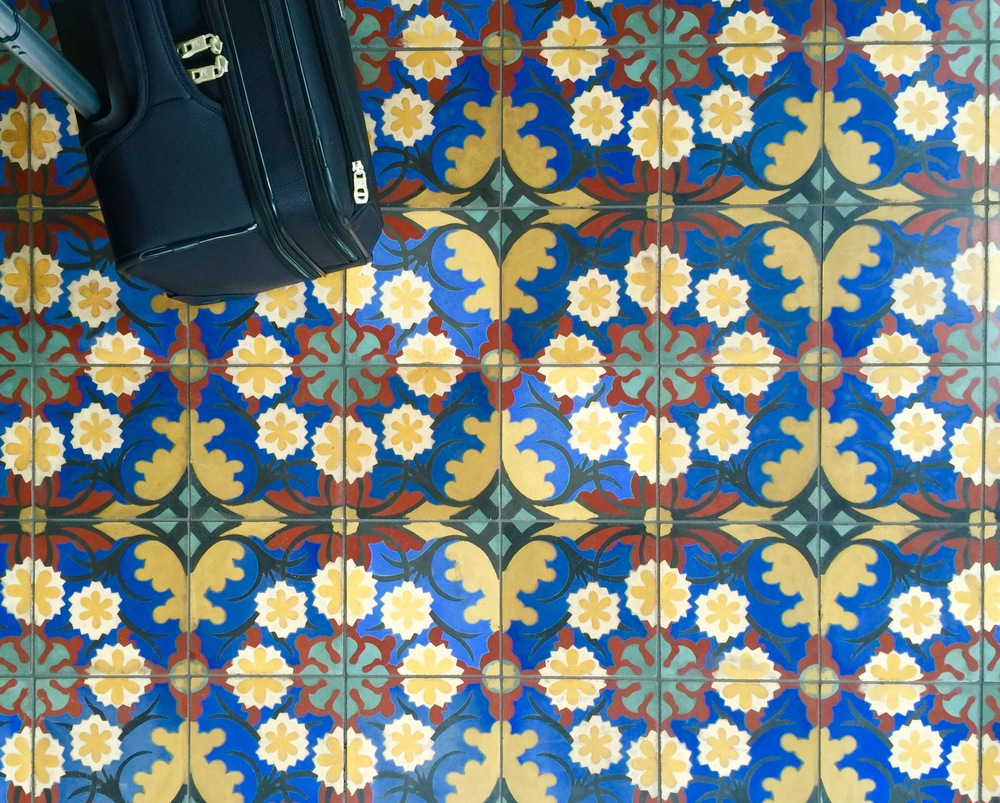 Tile Floor - Reception, Hotel Emma