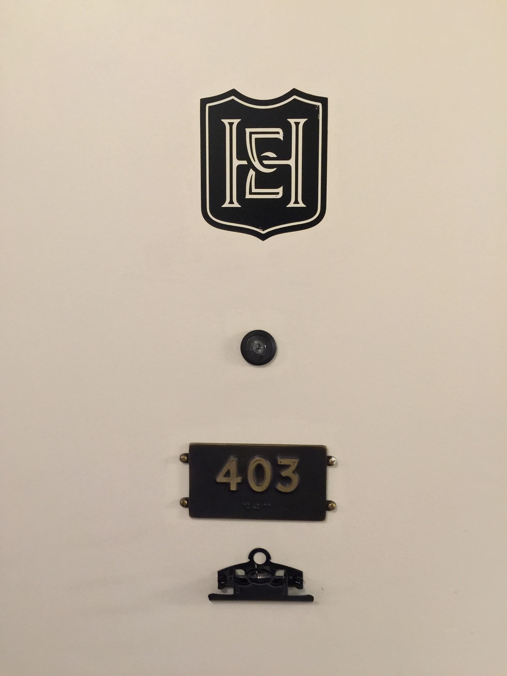 Room Door Details - Hotel Emma