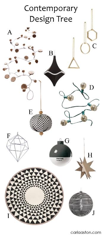 10 Must-Have Contemporary Christmas Tree Decorations!