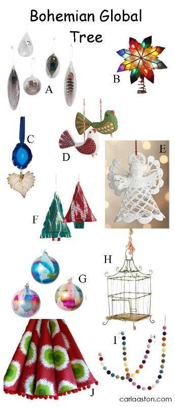 10 Must-Have Bohemian Christmas Tree Decorations!