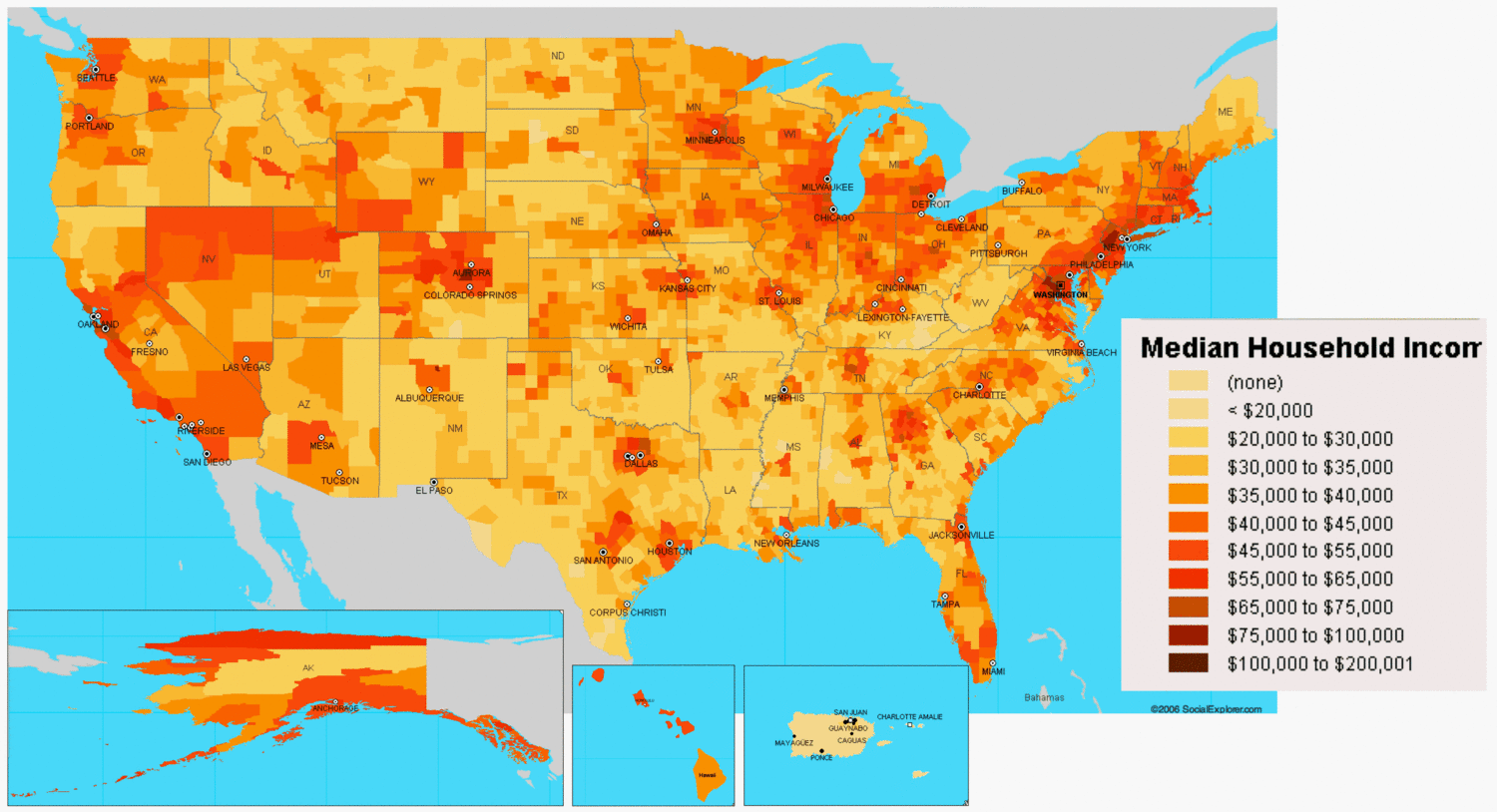 United States Household Map — Visualizing Economics