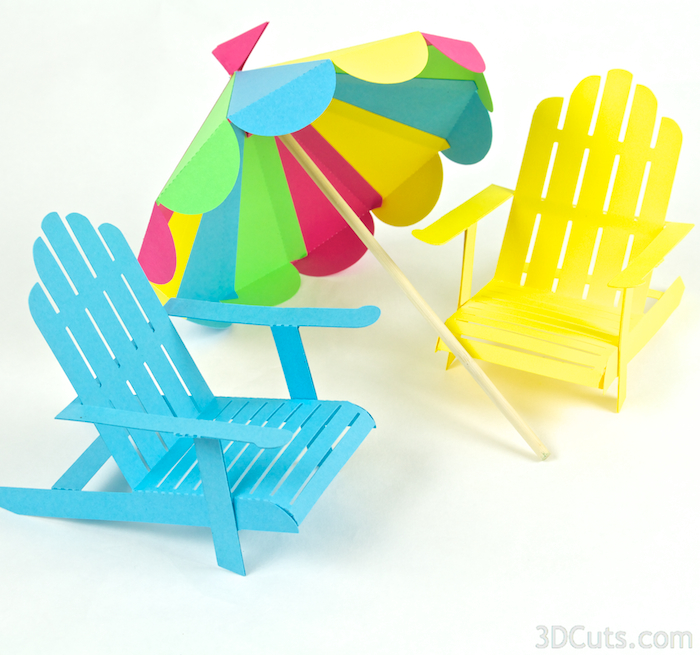 Simple Paper Beach Chair 