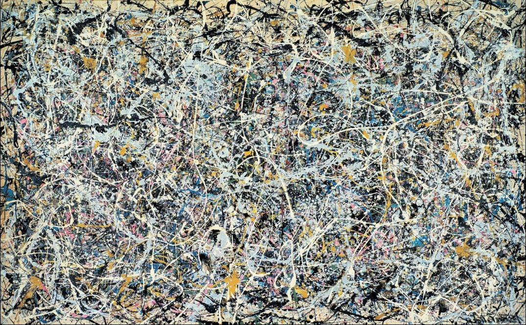 JACKSON POLLOCKNumber 1, 1949, 1949Enamel and metallic paint on canvas63 × 102 in160 × 259.1 cm© 2012 Artists Rights SocietyThe Museum of Contemporary Art, Los Angeles