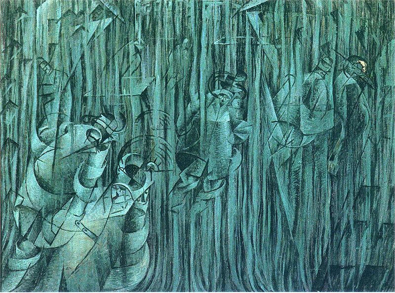 Umberto Boccioni, States of Mind III: Those Who Stay, 1911, oilDimensions95.9 × 70.8 cm (37.8 × 27.9 in)