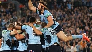 The NSW Blues celebrate victory. image source: SMH image copyright: Getty Images
