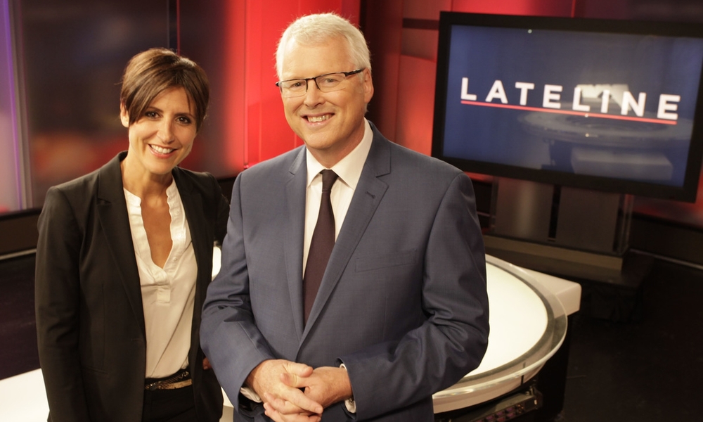 Lateline hosts Emma Alberici and Tony Jones. image - supplied/ABC