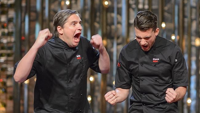 Winners are Grinners! Will and Steve win MKR 2015 image copyright - Seven Network
