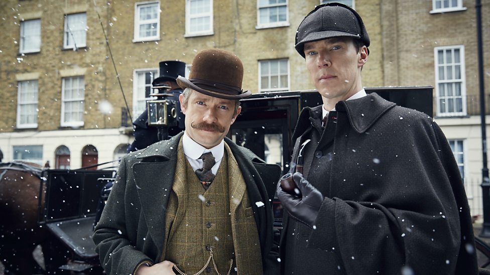 Martin Freeman and Benedict Cumberbatch head back in time for Sherlock - The Abominable Bride. image - supplied/Stan