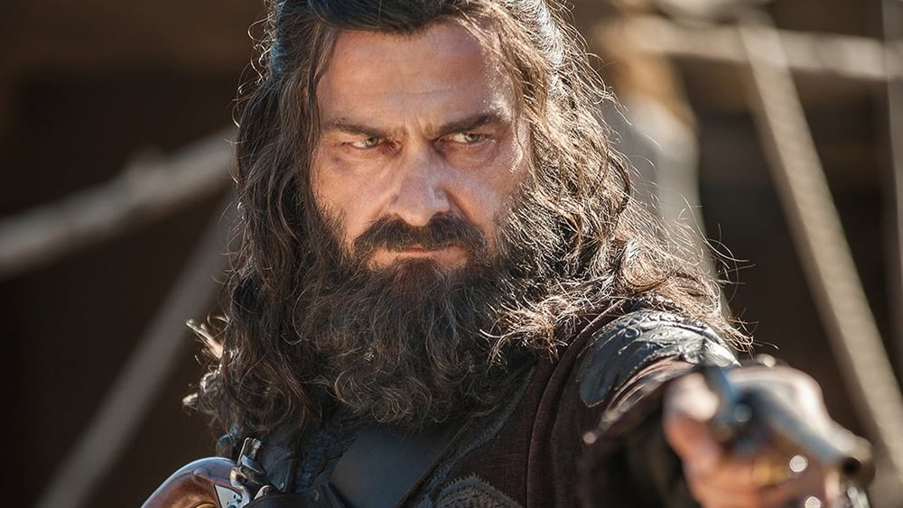 Ray Stevenson as Blackbeard in the new season of Black Sails. image copyright - Starz
