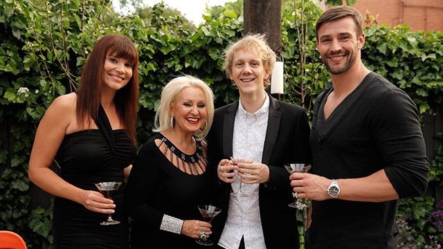 Some of the guests that appeared on Foxtel's Celebrity Come Dine With Me in 2013. image source - Foxtel