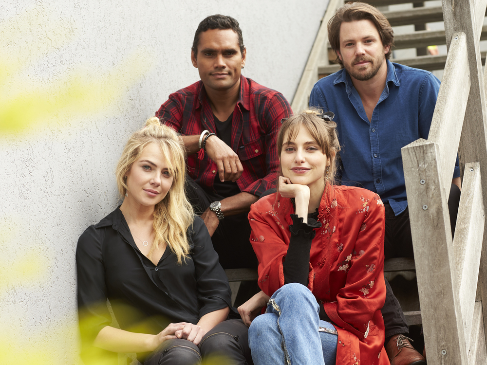 Network Ten's The Wrong Girl (L to R) Jessica Marais, Rob Collins, Hayley Magnus and Ian Meadows image - supplied/TEN