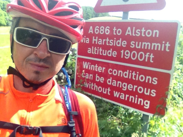 Nice to see a warning sign at the start of the climb!
