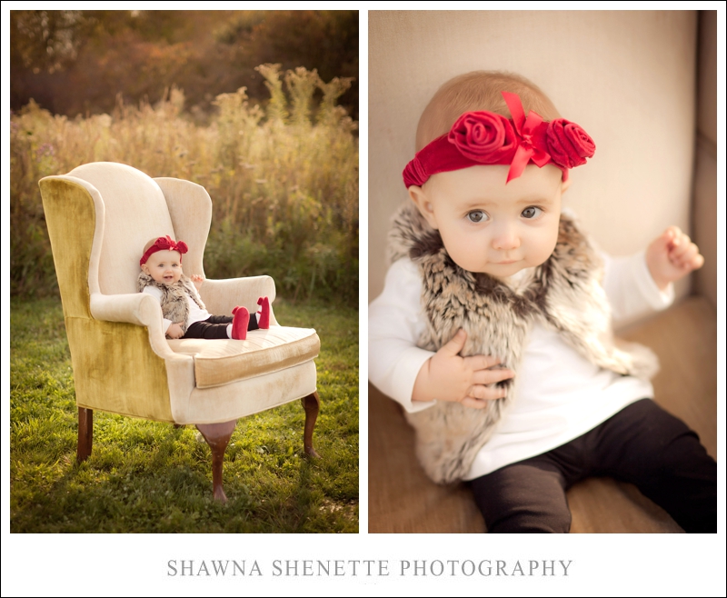 Massachusetts Photographer Baby Girl Family Photographs Outdoor Chair 9 Month Old Portraits