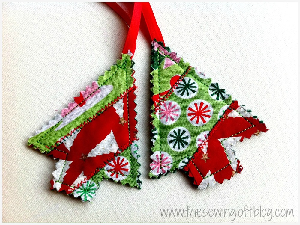 ... Quilted Trees Free Christmas Ornament Tutorial from The Sewing Loft