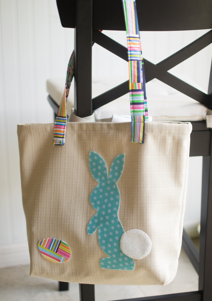 Bags - free easy tote pattern with bunny applique â€” SewCanShe | Free ...