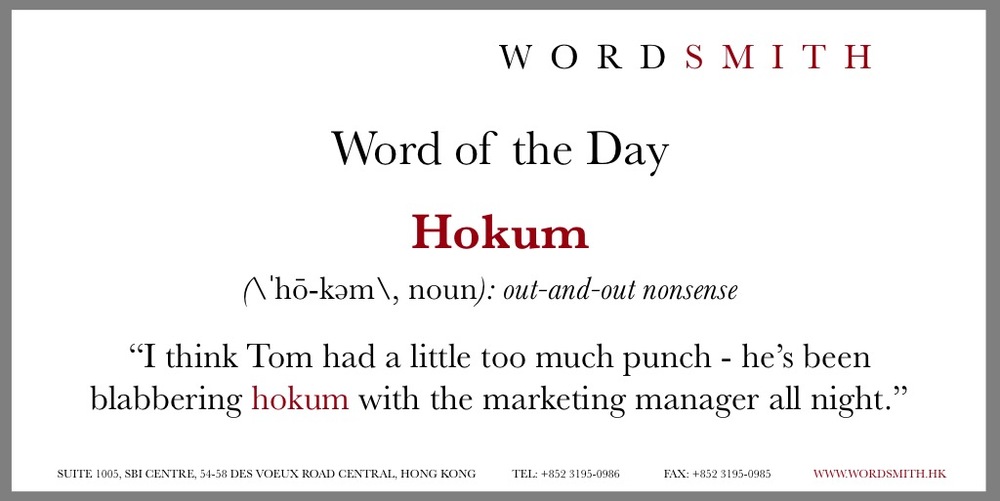 Image result for hokum word
