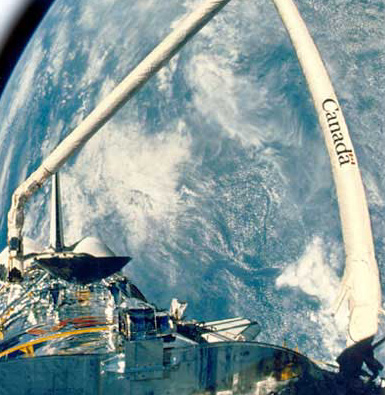 48. The Canadarm - used on the Space Shuttle.