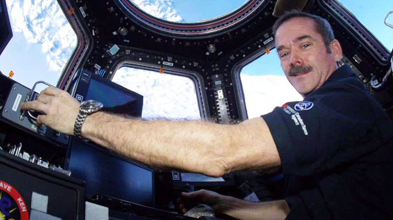  50. And, of course, celebrity astronaut, Commander Chris Hadfield. 