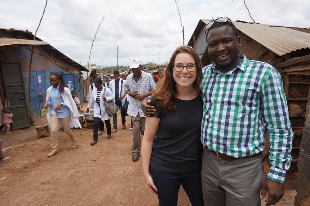 Me and Kennedy in Kibera