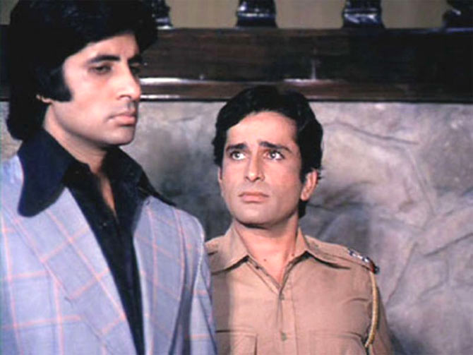 Amitabh Bachchan and Shashi Kapoor in Deewar