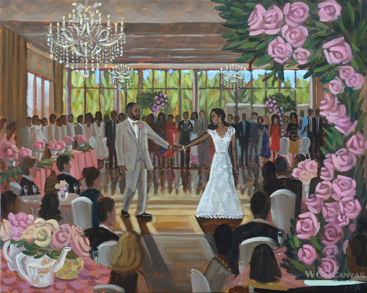 Live Wedding Painting Atlanta Ga Wed On Canvas Live Wedding