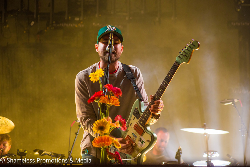 Vocalist Guitarist Jesse Lacey of Brand New performs during the