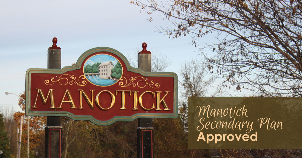 ARAC and Council have approved the Manotick Secondary Plan