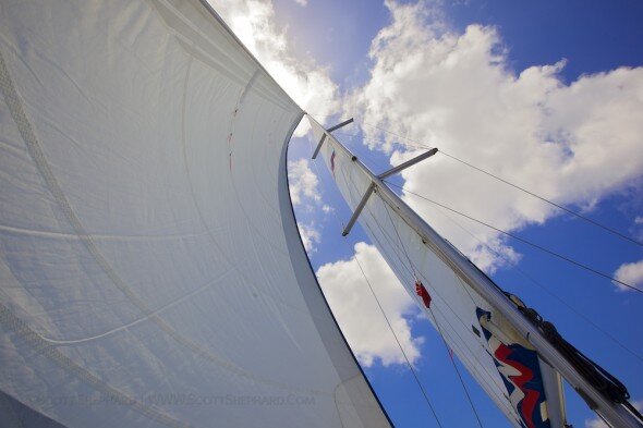 Beneteau '41 sailboat photo by Scott Shephard