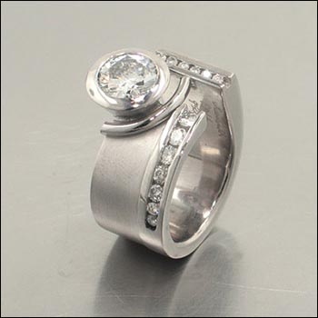 non traditional hand crafted wedding rings