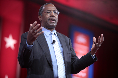 Click photo to download. Caption: Ben Carson (pictured) ignited a media firestorm with his recent comments on Jews, guns, and the Holocaust. Credit: Gage Skidmore via Wikimedia Commons.