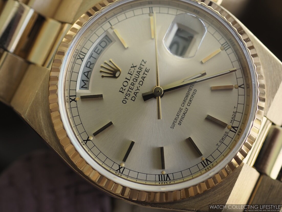 rolex oyster perpetual day date battery