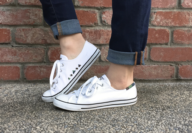 how to embroider converse shoes