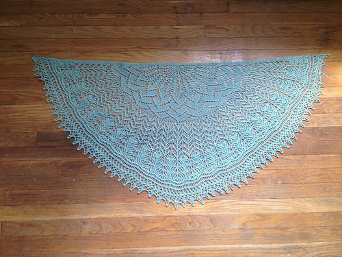 Salena's shawl in Pennyroyal