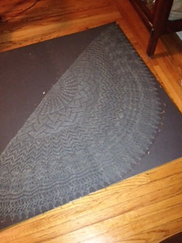 Donna's shawl in Cornflower