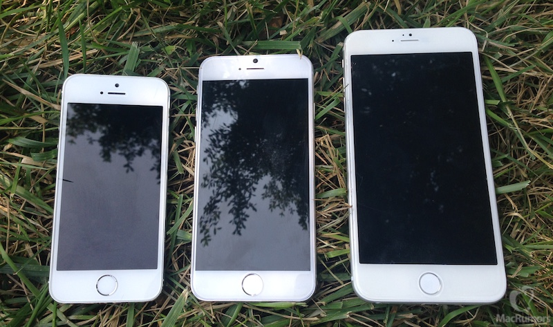 iPhone 5s, iPhone 6 4.7 inch, iPhone 6 5.5 inch