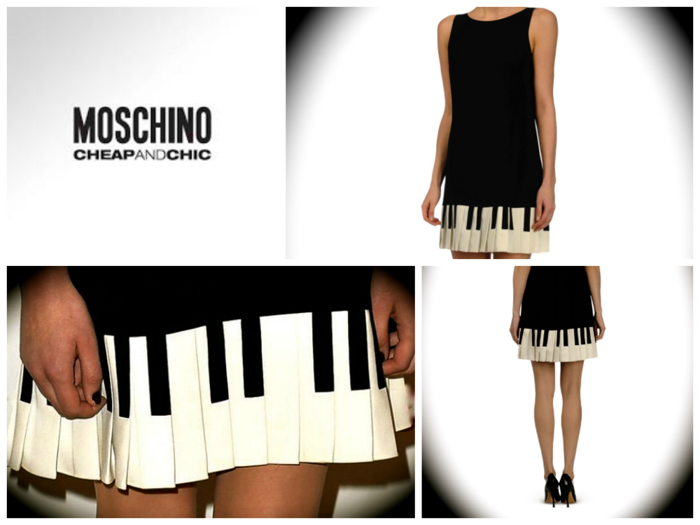 moschino piano dress