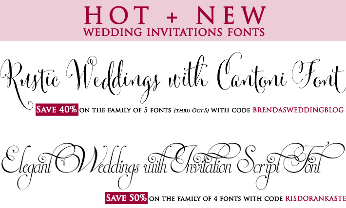 Best Elegant Fonts For Your Wedding Invites