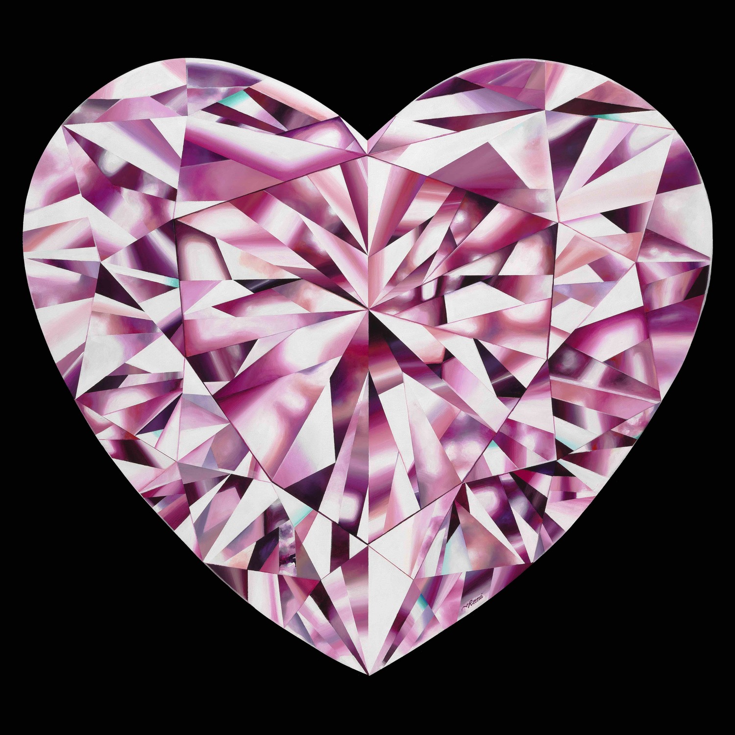 Purple-Pink Heart-Shaped Diamond Ring Tops All Lots at Christie's