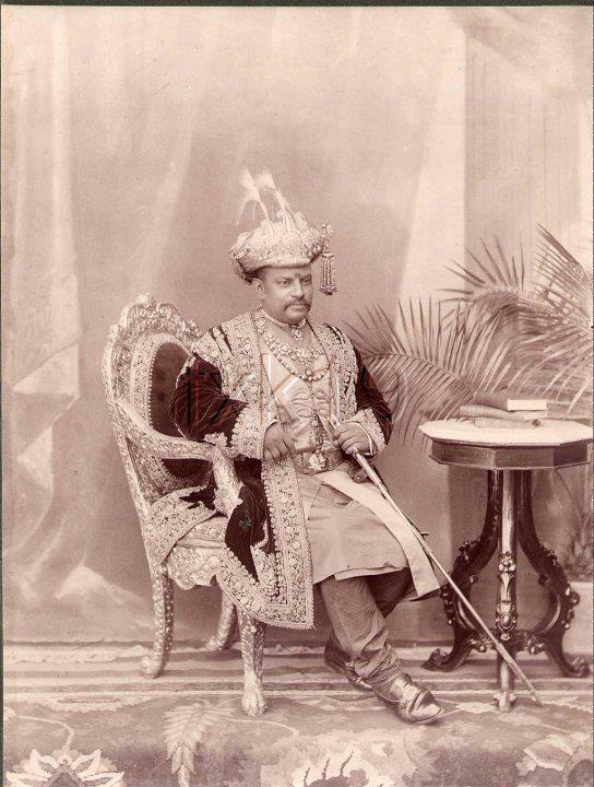 The Maharaja of Darbhanga. Royal India.