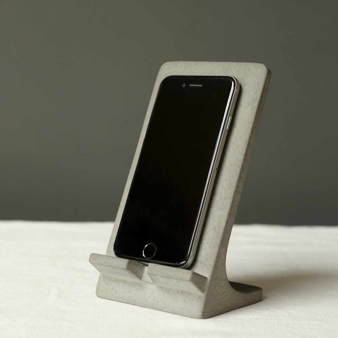 Wild + Wood Concrete phone stand — Sue Pryke