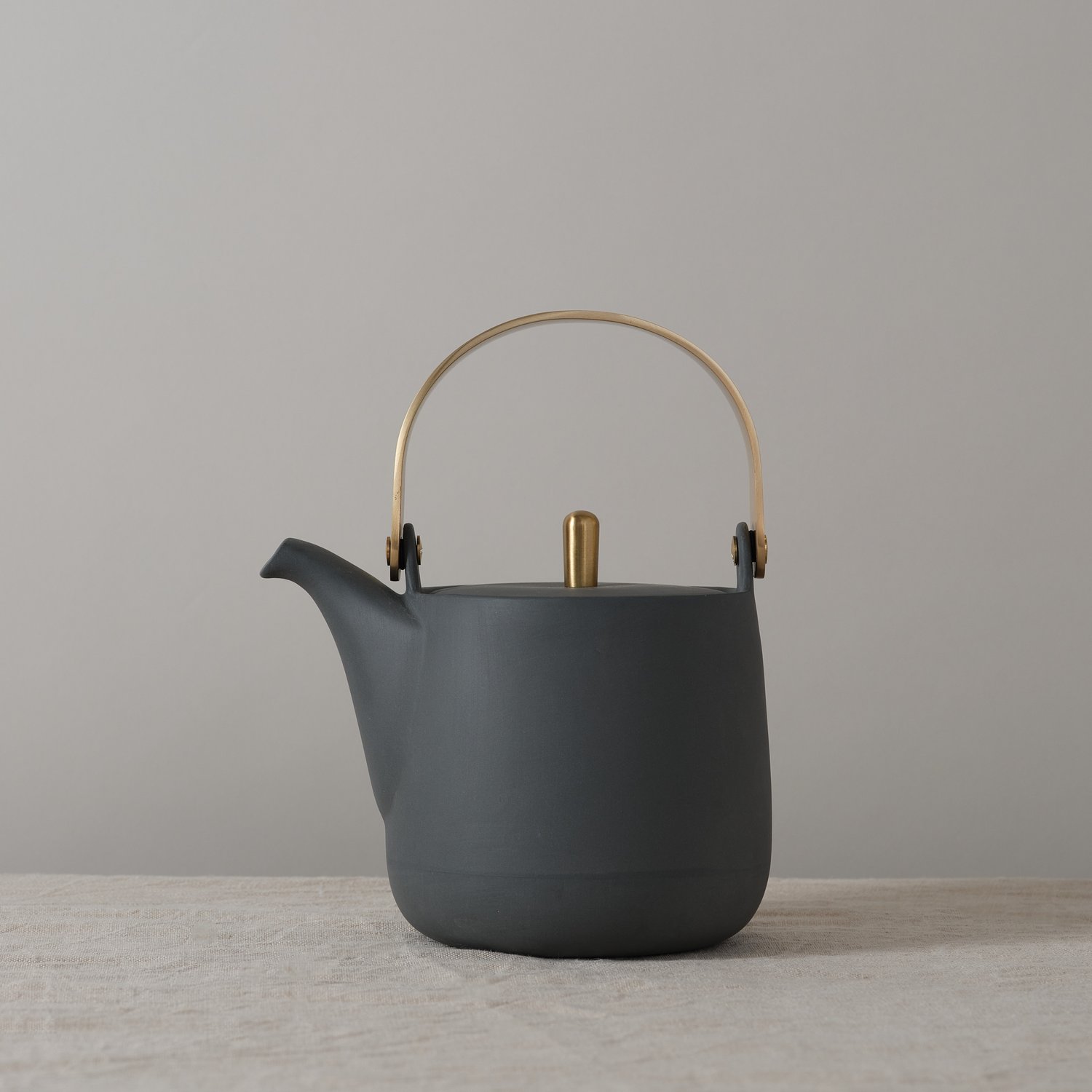 Teapot with Brass Handle — Sue Pryke