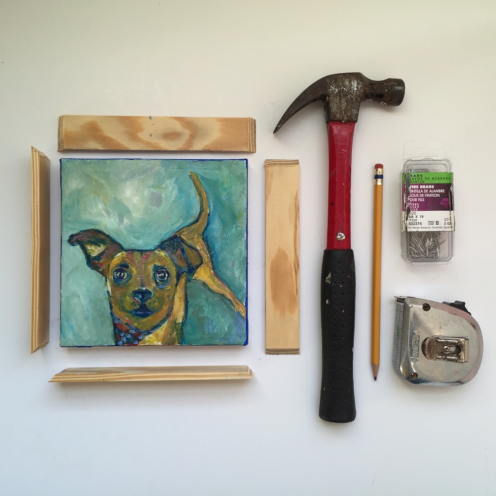 DIY: frame a canvas painting — Crystal Moody Art & Design