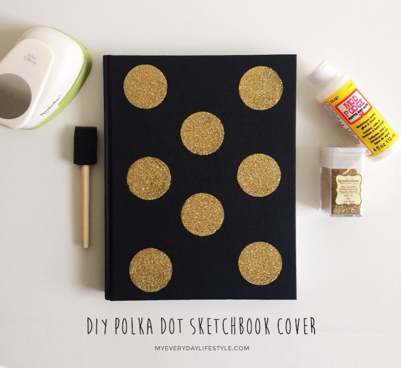DIY Polka Dot Sketchbook Cover — MEL