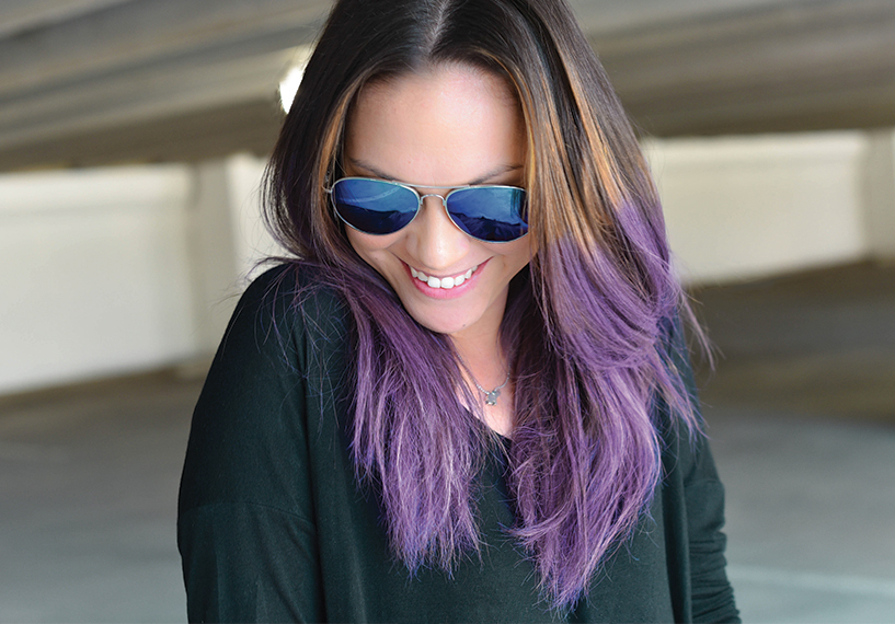 DIY Temporary Violet Hair Color — MEL | Dallas Lifestyle + Geek Blogger