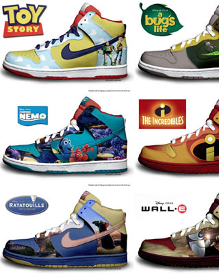 Pixar Themed Nike Shoes —