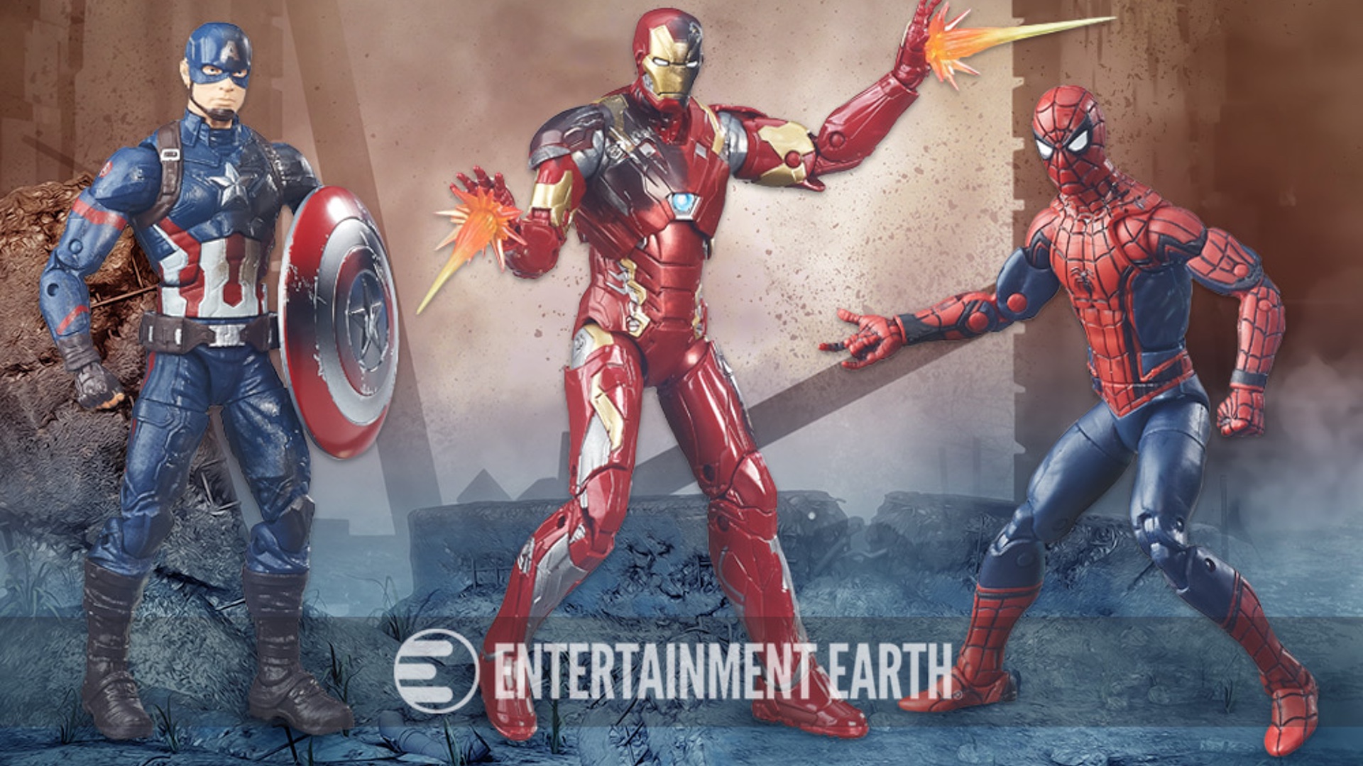 Captain America; Civil War Superheroes Custom Mini Figures Spider-Man 