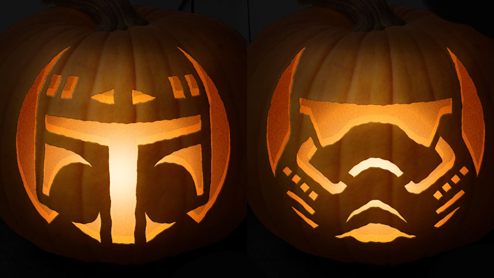 STAR WARS Themed Pumpkin Carving Templates Will Give You The Geekiest